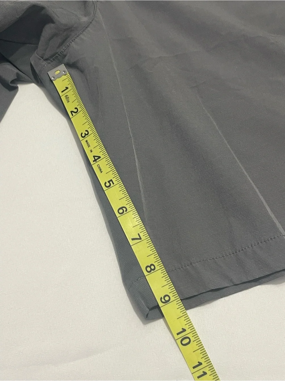 Banana Republic Men's Gray Flat-Front‎ Performance Shorts